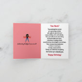 Flyest Mom African American Birthday Card カード (内部)