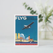 FLYGストックホルムスウェーデン ポストカード (スタンド正面)