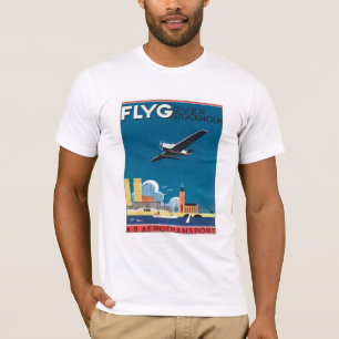 FLYGストックホルムスウェーデン Tシャツ