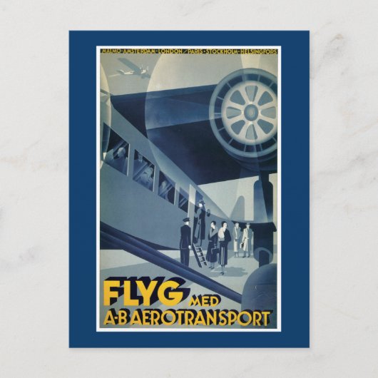 Flyg Med A-B空輸 ポストカード (正面)