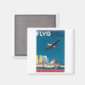 Flyg Over Stockholm, AB Aerotransport マグネット (正面/裏面)