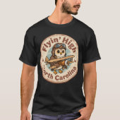 Flyin' High_ ノースカロライナ州航空テーマアート Tシャツ (正面)