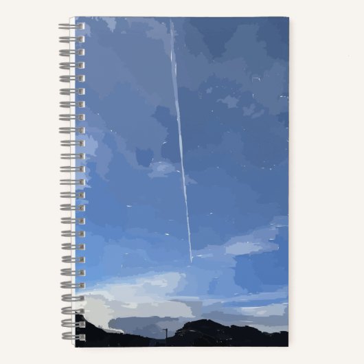 Flyin in in the Sky Spiralノートブック ノートブック (正面)