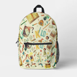 Flying ABCs Kids Backpack For Back To School プリントバックパック