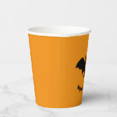Flying Bat on Orange 紙コップ (右)
