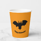 Flying Bat on Orange 紙コップ (正面)