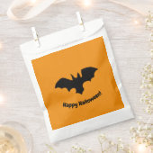 Flying Bat on orange favor bag フェイバーバッグ (クリップ留めされた状態)