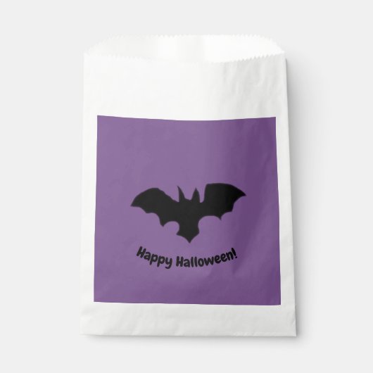 Flying Bat on purple favor bag フェイバーバッグ (正面)