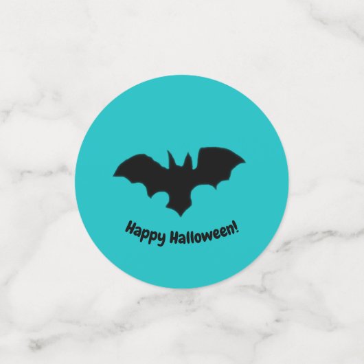 Flying Bat on Teal コンフェッティ (スモール正面)