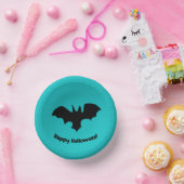 Flying Bat on Teal ペーパーボウル (パーティー)