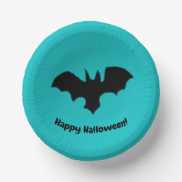 Flying Bat on Teal ペーパーボウル