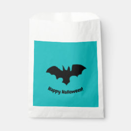 Flying Bat on teal favor bag フェイバーバッグ