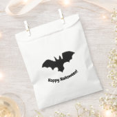 Flying Bat on white フェイバーバッグ (クリップ留めされた状態)