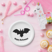 Flying Bat on White ペーパープレート (パーティー)