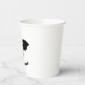 Flying Bat on White  紙コップ (左)