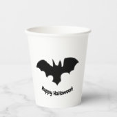Flying Bat on White  紙コップ (正面)