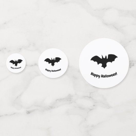 Flying Bat on White Confetti コンフェッティ (裏面)