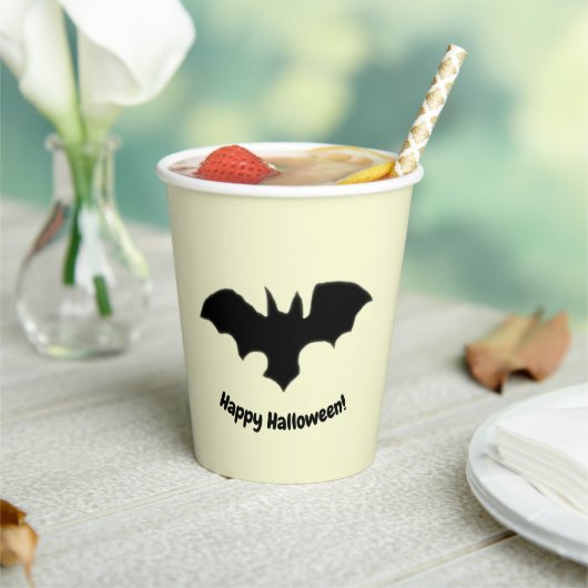 Flying Bat on Yellow 紙コップ (インサイチュ)