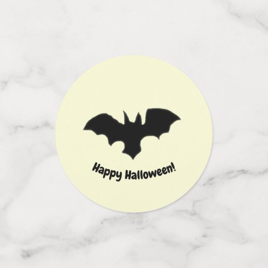 Flying Bat on Yellow Confetti コンフェッティ (スモール正面)