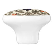 Flying Bat William Morris Inspired Floral セラミックノブ (側面)