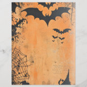 Flying Bats Halloween Scrapbook Paper (正面)