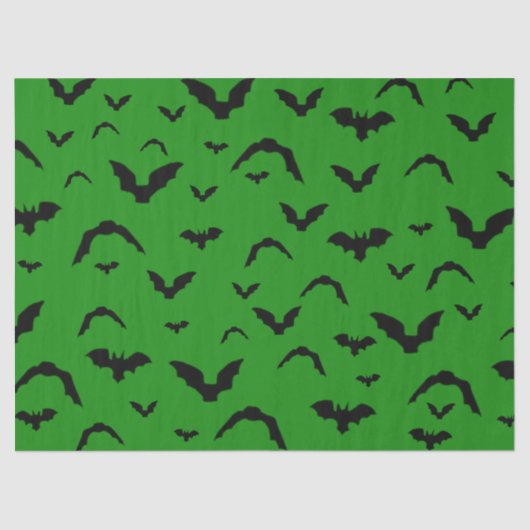 Flying Bats on Green 薄葉紙 (正面)