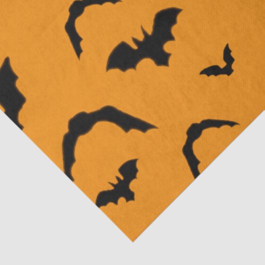 Flying Bats on Orange Tissue Paper 薄葉紙 (詳細)