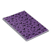 Flying Bats on Purple ノートブック (右側)