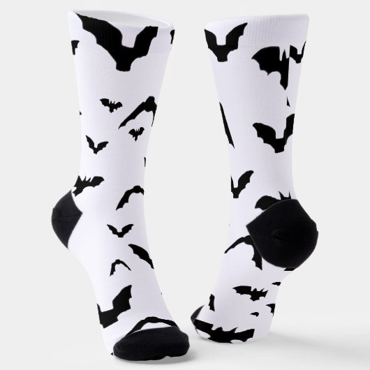 Flying Bats on White ソックス (傾斜あり)