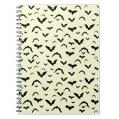 Flying Bats on Yellow ノートブック (正面)