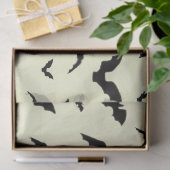Flying Bats on Yellow Tissue Paper 薄葉紙 (ギフト)