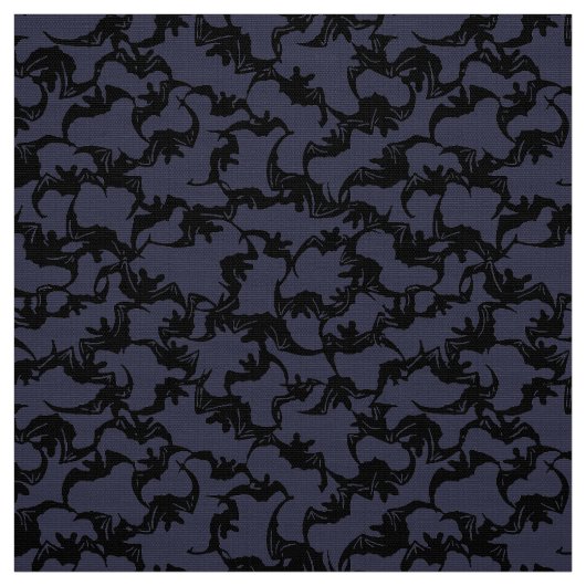 Flying Bats Vintage Japanese Stencil Pattern ファブリック (見本)