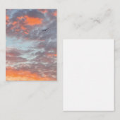 Flying Bird in Clouds Photo ノートカード (正面/裏面)