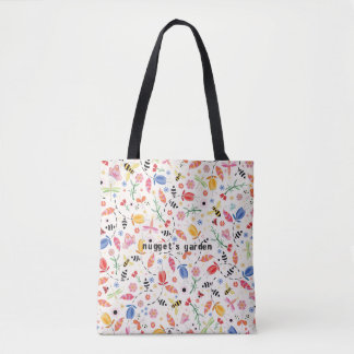 Flying Bugs n' Blossoms All-Over Tote Bag トートバッグ
