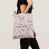 Flying Bugs n' Blossoms All-Over Tote Bag トートバッグ (クローズアップ)