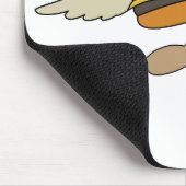 Flying burger burgers funny bob bobs bob's hamburg マウスパッド (コーナー)