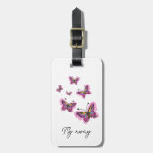 Flying butterflies  ラゲッジタグ (正面縦)