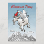 Flying Christmas Party Goat 招待状 (裏面)