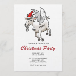 Flying Christmas Party Goat 招待状