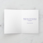 Flying Christmas Teddy Bears Kids Card シーズンカード (内部)