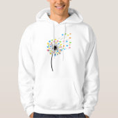 Flying colorful birds dandelion flow パーカ (正面)