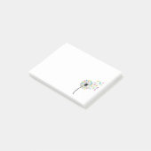 Flying cute bears dandelion flow ポストイット (アングル)