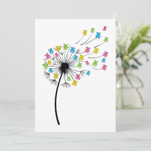 Flying cute bears dandelion flow 招待状 (スタンド正面)