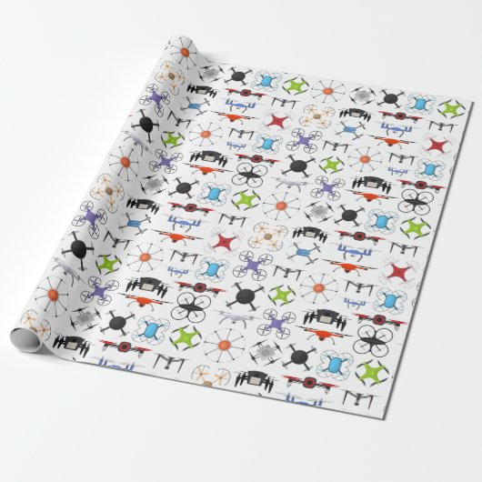 Flying Drones  ラッピングペーパー (アンロールド)