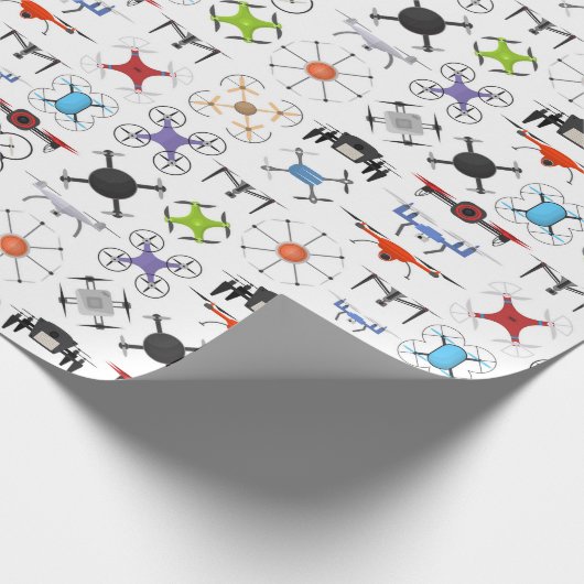 Flying Drones  ラッピングペーパー (角)