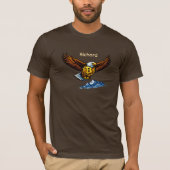 Flying Eagle Bitcoin Trader T-Shirt Custom Name Tシャツ (正面)