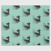 Flying Enchantress Teal Background ラッピングペーパー (フラット)