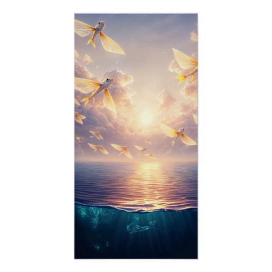 Flying Fish Sunset ポスター (正面)