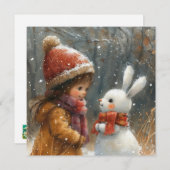 Flying Friends: Frolicking Bunnies ❄️ Digital シーズンカード (正面/裏面)