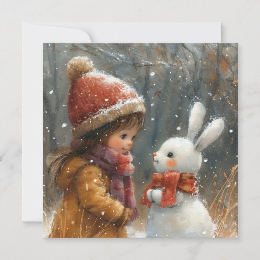 Flying Friends: Frolicking Bunnies ❄️ Digital シーズンカード (正面)